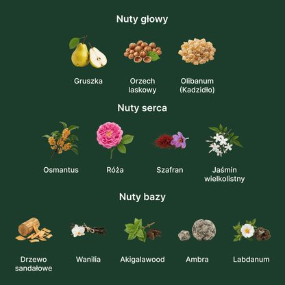 Amouage Guidance EDP - nuty zapachowe: głowy, serca i bazy